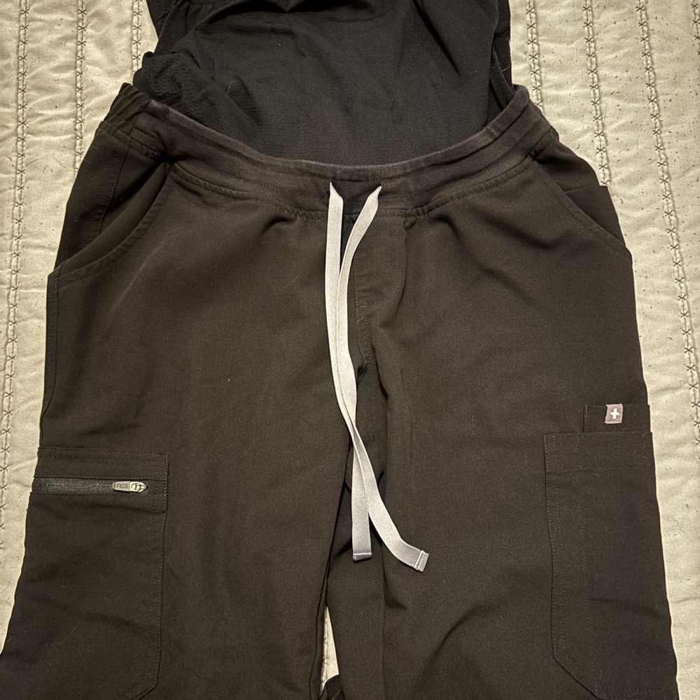 Figs Black Technical Collection Pants